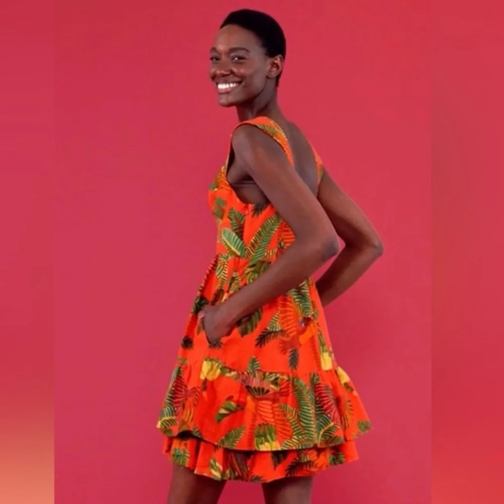 FARM Rio Red Tropical Mini Dress - Picture 6 of 16